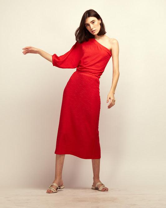 Vestido Midi Atena BY Wear flame vermelho BY WEAR